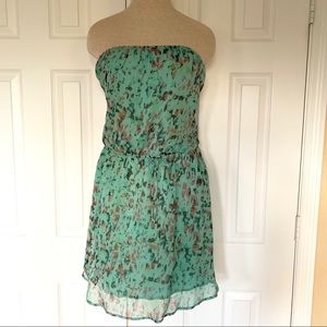 Gypsy 05 Medewi Leopard Silk Strapless Dress L